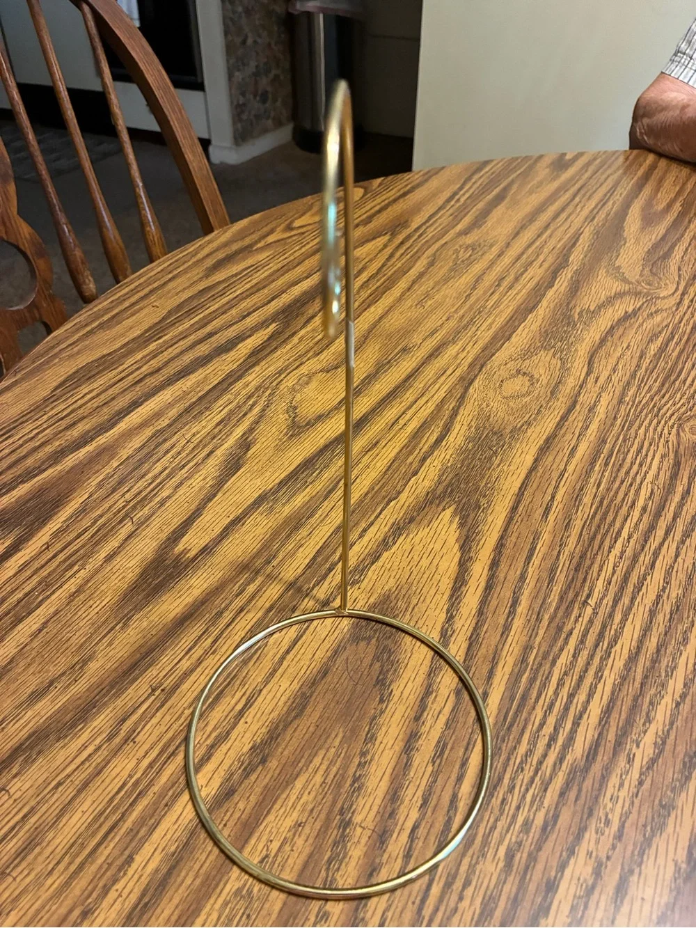 Ornament Holder. Display Stand for Glass Art, Suncatchers & Crafts. Brass Metal.